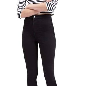 TOPSHOP Moto Ankle Zip High Waist Skinny Legging